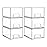 Vtopmart 6 Pack Small Clear Stackable Storage Drawers,Acrylic Bathroom Makeup Organizer,Plastic Storage Bins For Vanity, Undersink, Kitchen Cabinets, Pantry, Home Organization