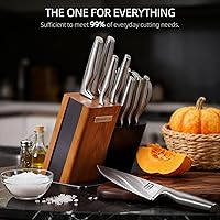 Vista 6 de 2026 Upgraded Knife Set, 13-Piece Japanese High-Carbon Stainless Steel Kitchen Knife Block Set with Ergonomic Handles, Razor-Sharp Blades for Home &