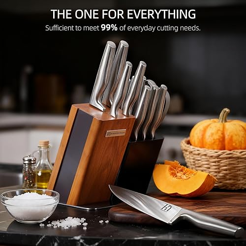 Miniatura 6 de 2026 Upgraded Knife Set, 13-Piece Japanese High-Carbon Stainless Steel Kitchen Knife Block Set with Ergonomic Handles, Razor-Sharp Blades for Home &