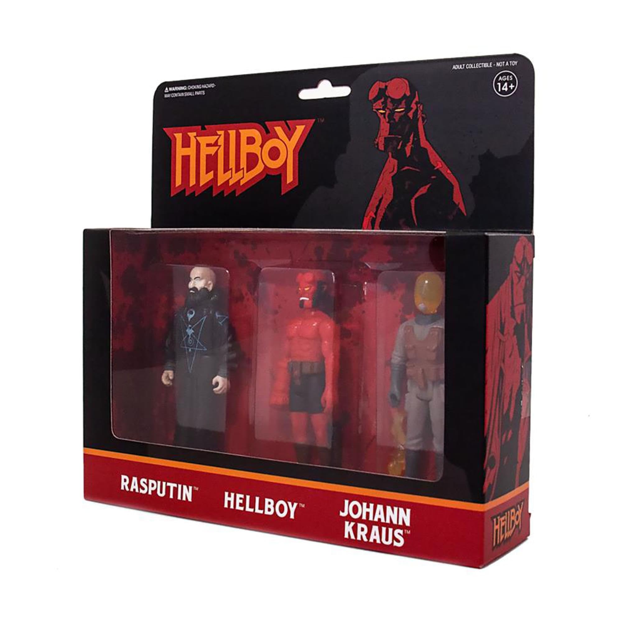 Amazon.com: Super 7 Hellboy Reaction Action Figures 3 Pack B