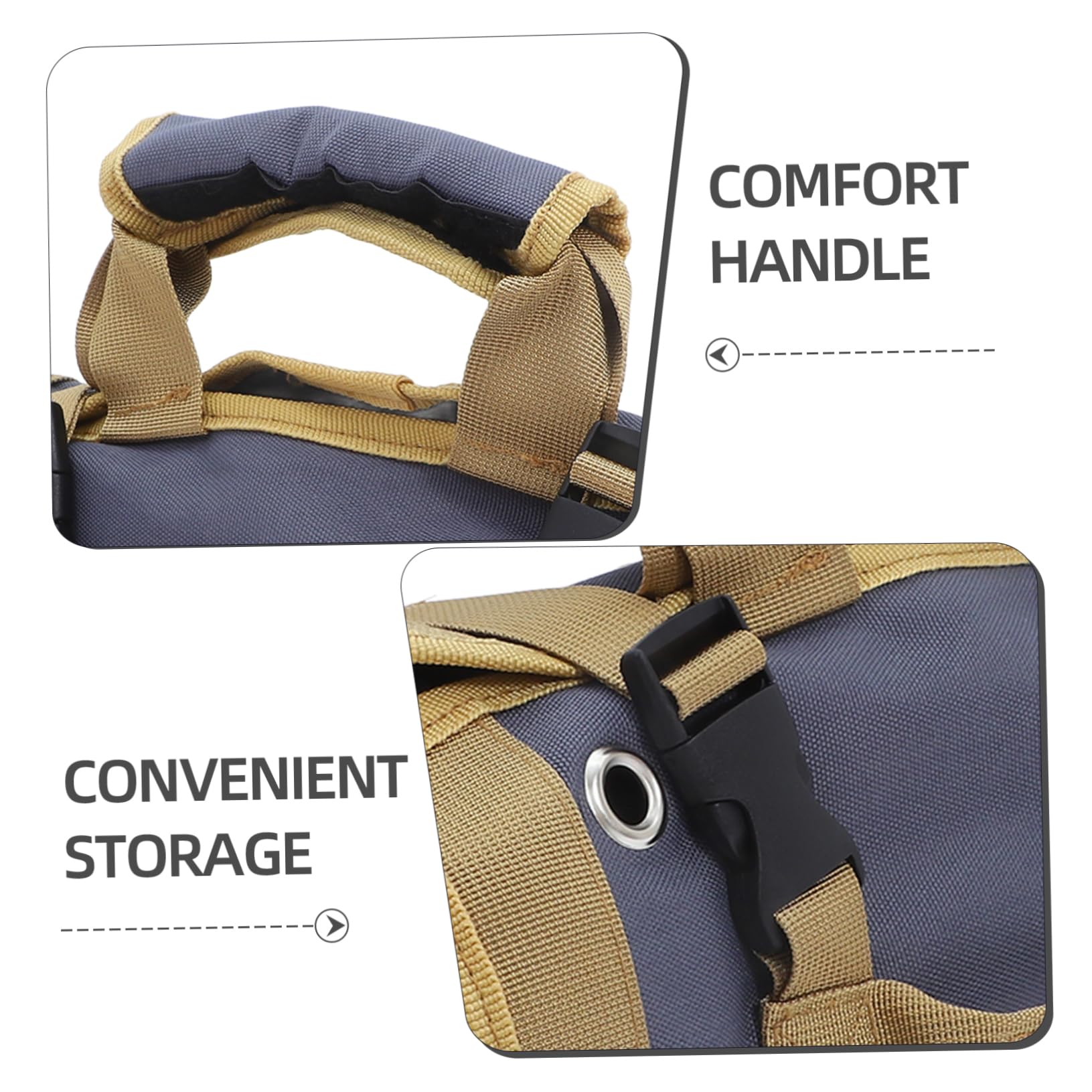Homoyoyo Borsa Porta Attrezzi Elettricista Arrotolabile Organizer Per Portautensili Contenitore Per Utensili Ruote Per Lavoratori