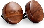 Wood Car Air Freshener Vent Clip, 2-Pack Long Lasting Natural Car Freshener | Plant-Extract Fragrances from MANE France, Hidden Vent Clip & 4 Refill Pads Included