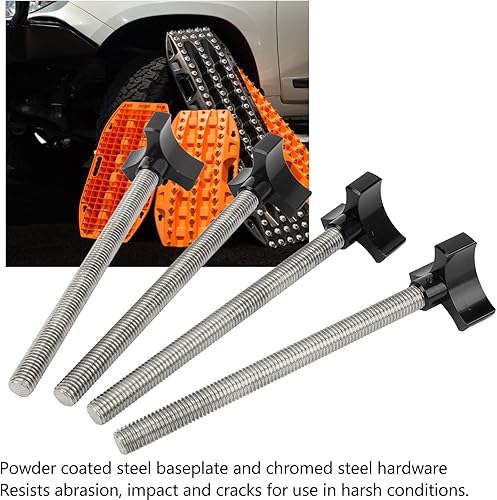 Miniatura 3 de Kits de pasadores de montaje para tablas de tracción, kit de montaje de tablero de tracción duradero con placa base de acero resistente para pistas