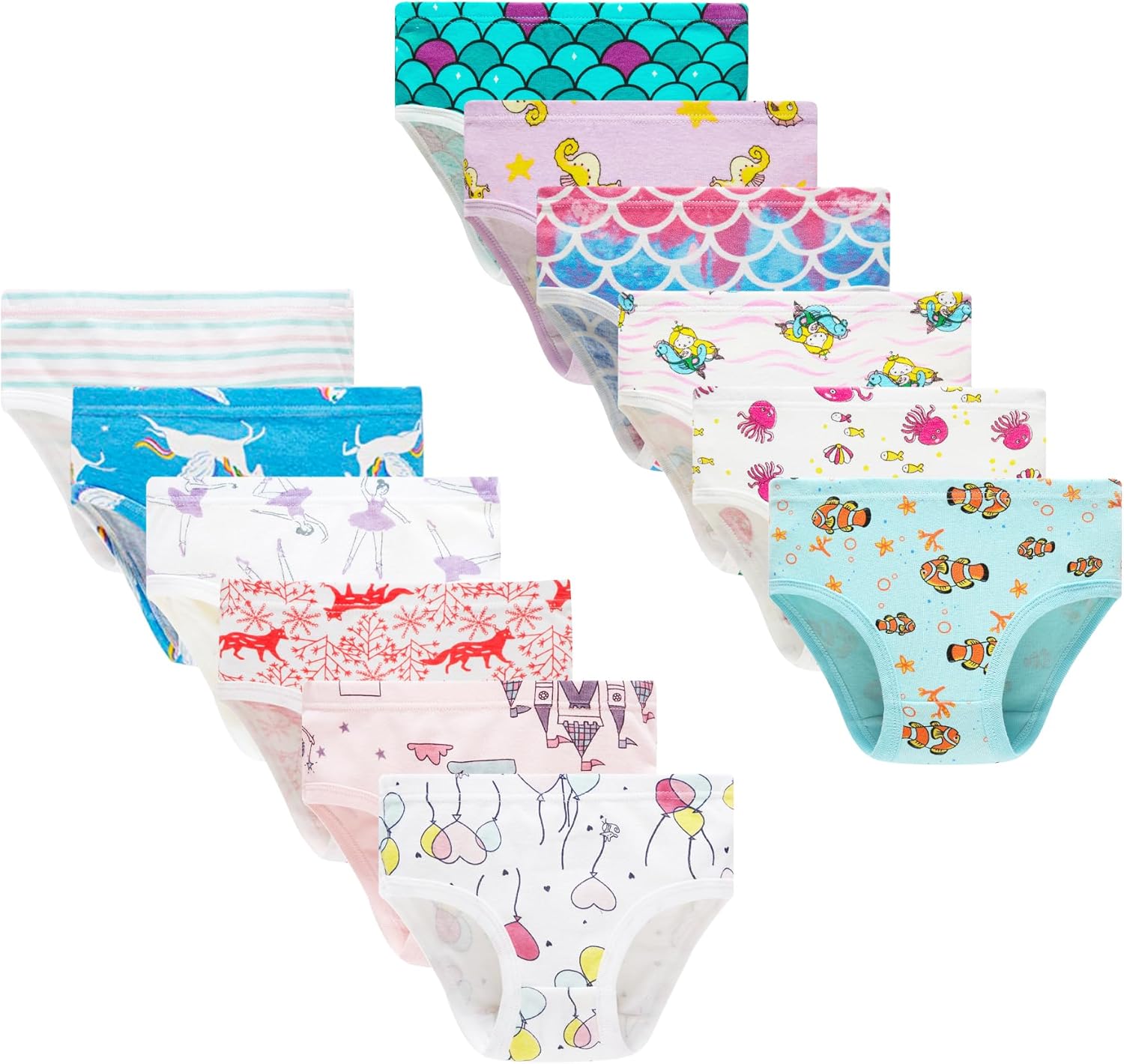 Barara King Girls' Soft Cotton Underwear (2T-4T)
