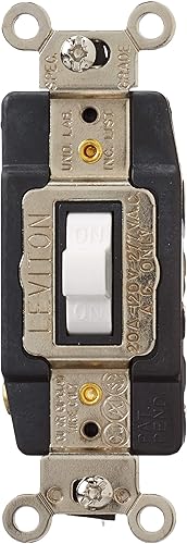 Miniatura 2 de Leviton 1286-W 20-Amp 120277-Volt Interruptor silencioso de CA de doble polo, blanco, imagen