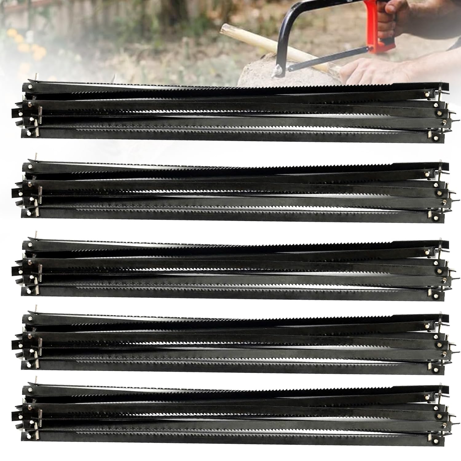 26 Pièces Lames Scie à Chantourner 127mm - 10/15/18/24 Dents Pour Bois, Métal, Plastique Et Mousse
