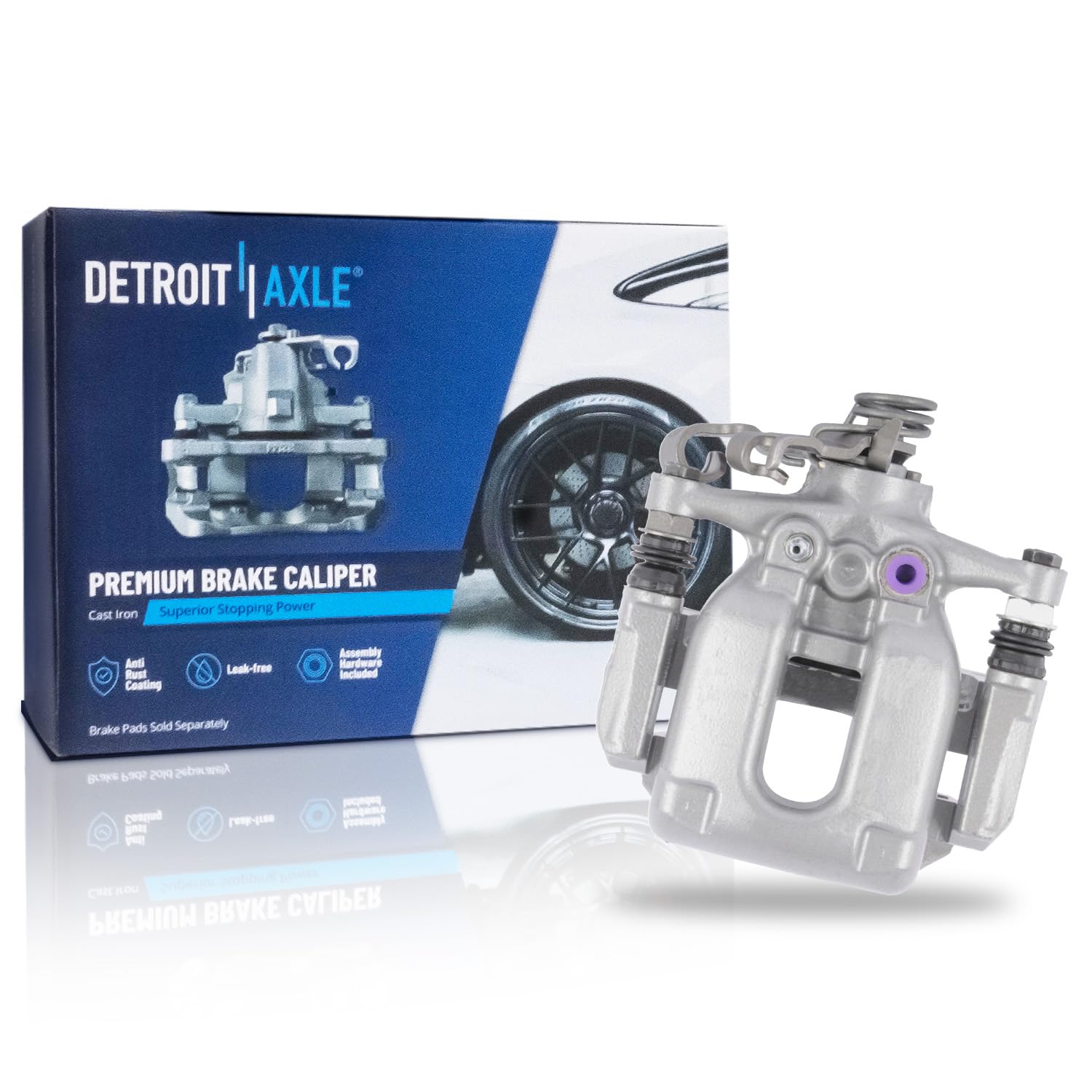 Detroit Axle - Rear Left Brake Caliper for 2016-2019 Chevrolet Cruze