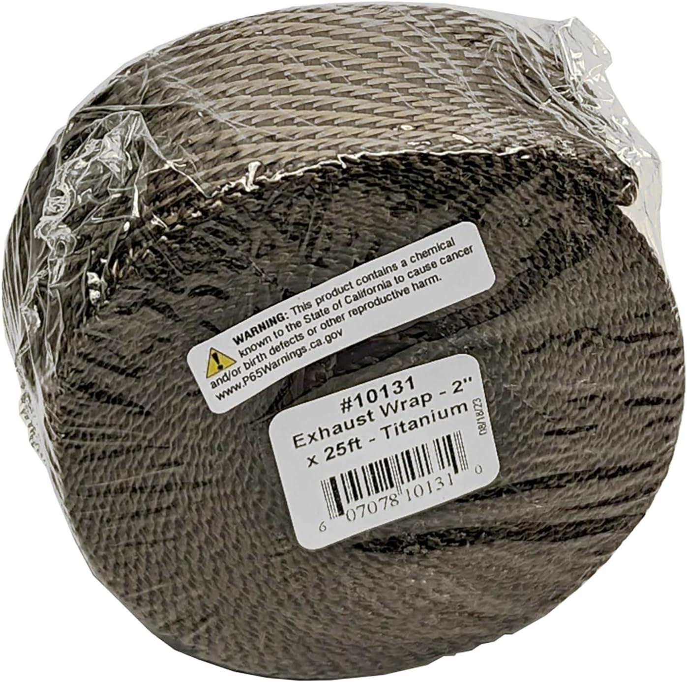 Design Engineering Titanium Exhaust Heat Wrap with Lava Rock Technology - 2" x 25' - Heat Wrap for Exhaust Pipes, Pliable Exhaust Wrap Tape, Withstands 1800°F Direct Heat & 2500°F Intermittent Heat