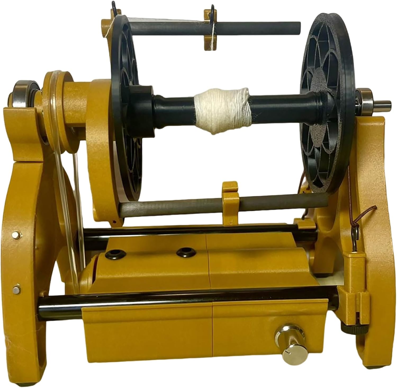 Electric Small Spinning Wheel, Adjustable Speed Wool Yarn Winding Machine,12v Yarn Spinning Wheel, 800rpm Maximum Speed,Easy to Disassemble,4 Ounce Capacity for Yarn Weaving(Color:D)