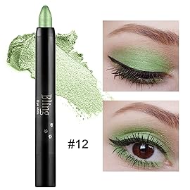 Boobeen Waterproof Eyeshadow Stick Crayon - Shimmer Cream Eyeshadow Pen for Glitter Eye Makeup, Easy to Use (012)