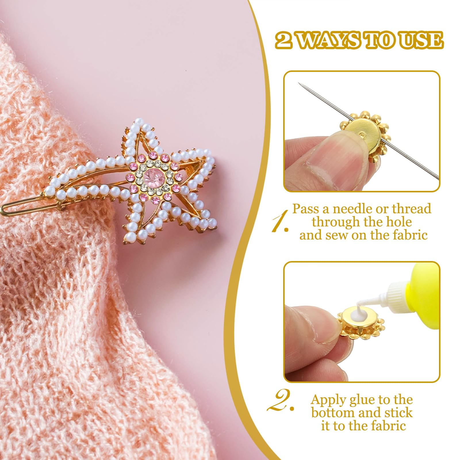 PATIKIL 200 Pcs Sew on Rhinestones - Image 4
