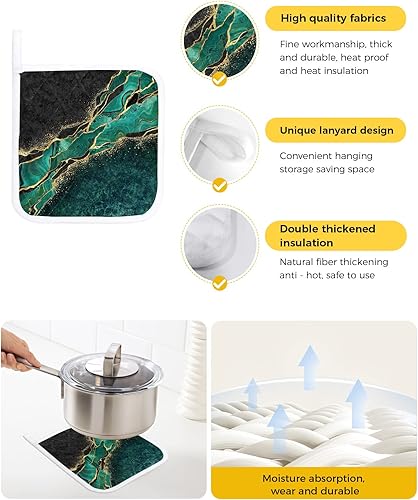 Miniatura 8 de Juego de 2 soportes para ollas de Acción de Gracias para cocina, platos de cacerola, almohadillas a prueba de calor con lazo para colgar,