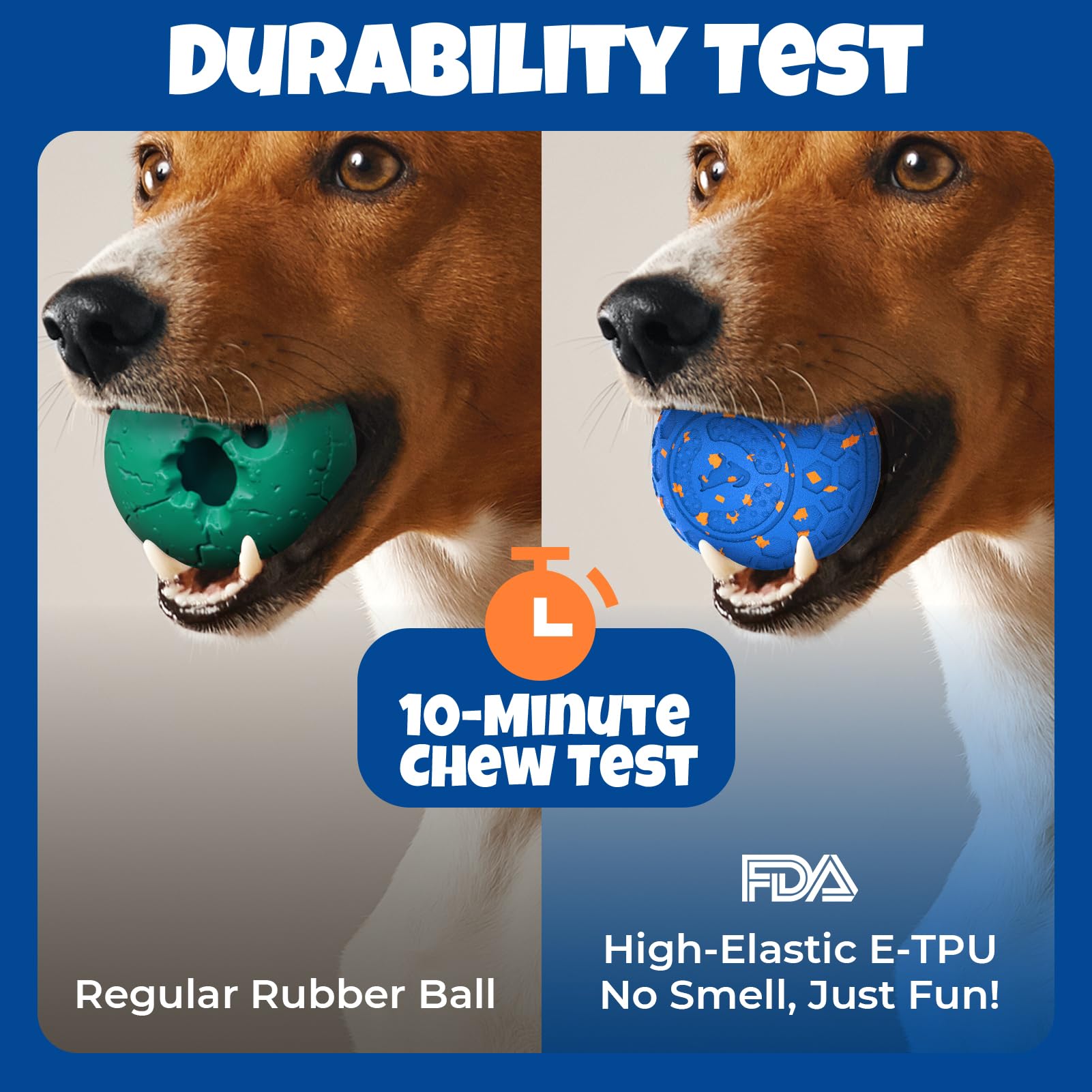 Fsitego Balles interactives pour chien : balle interactive à roulement automatique – Jouets interactifs pour chiens à mâcher agressifs – rebondissantes et jetables, rechargeables de type C, lavables