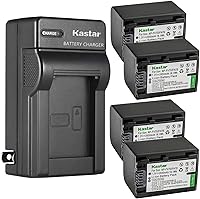 Vista 1 de Kastar Paquete de 4 baterías y cargador de pared de CA para Sony PXW-X70, DCR-PJ5, DCR-SR10, DCR-SR15, DCR-SR20, DCR-SR21, DCR-SR58, DCR-SR68