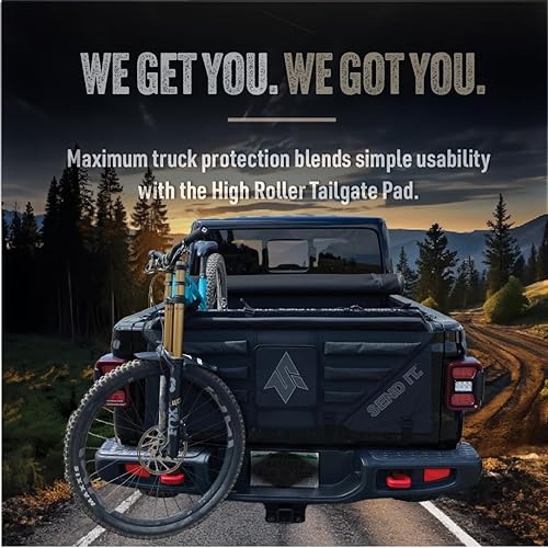 Miniatura 2 de Send It. Almohadilla de bicicleta High Roller para portón trasero V2 Almohadillas para portón trasero para camiones Almohadilla de bicicleta