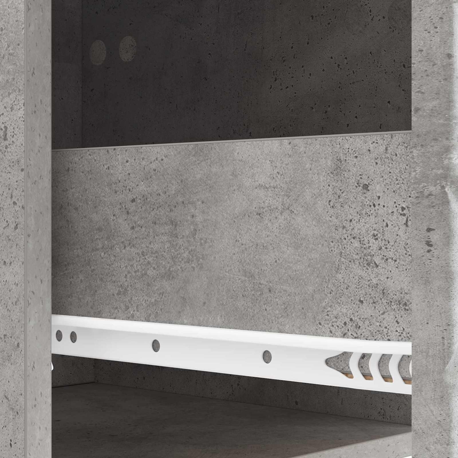 Genérico Mesa auxiliar de pared, 34,5 x 33 x 20 cm, color gris | Con cajón de madera de ingeniería, montaje en pared, para sala de estar o dormitorio, fácil mantenimiento