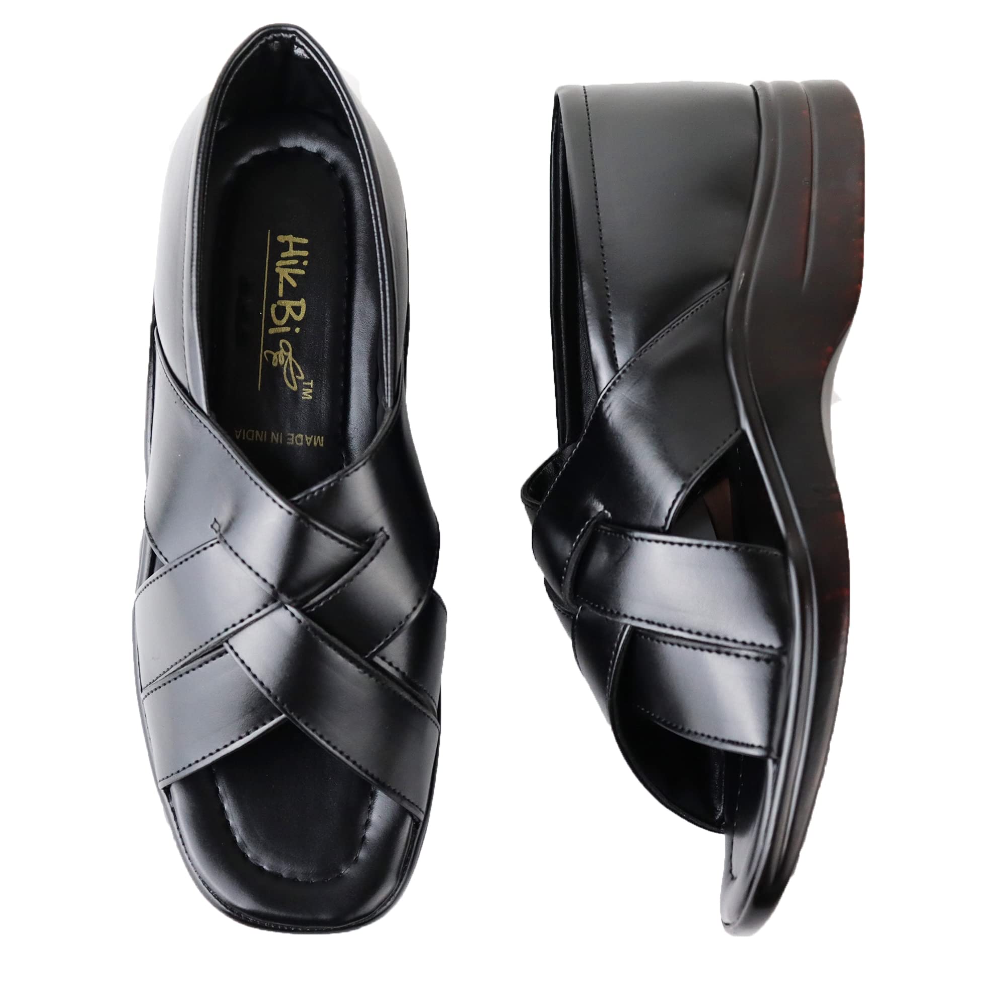 Men's Leather Casual Sandal and Thong Sandals /�Closed Toe Soft PU Leather/Outdoor Adjustable Summer Sandal Shoes-image-11