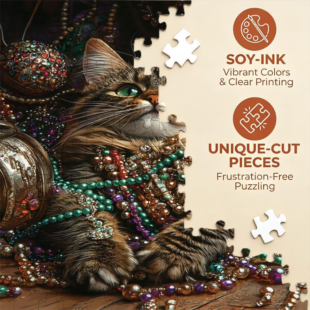 Puzzle 2000 Pezzi, Collana Gatto 3D Puzzle per Adulti Impegnativo, Educa Puzzles Artistico, Divertente E Stimolante Puzzles Decorativo per La Famiglia, Regalo e Decorazione Pareti DX0YL6-927