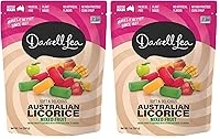 Vista 5 de Darrell Lea Regaliz australiano suave, sin OGM, sin aceite de palma, a base de plantas, sin jarabe de maíz con alto contenido de fructosa, dulce
