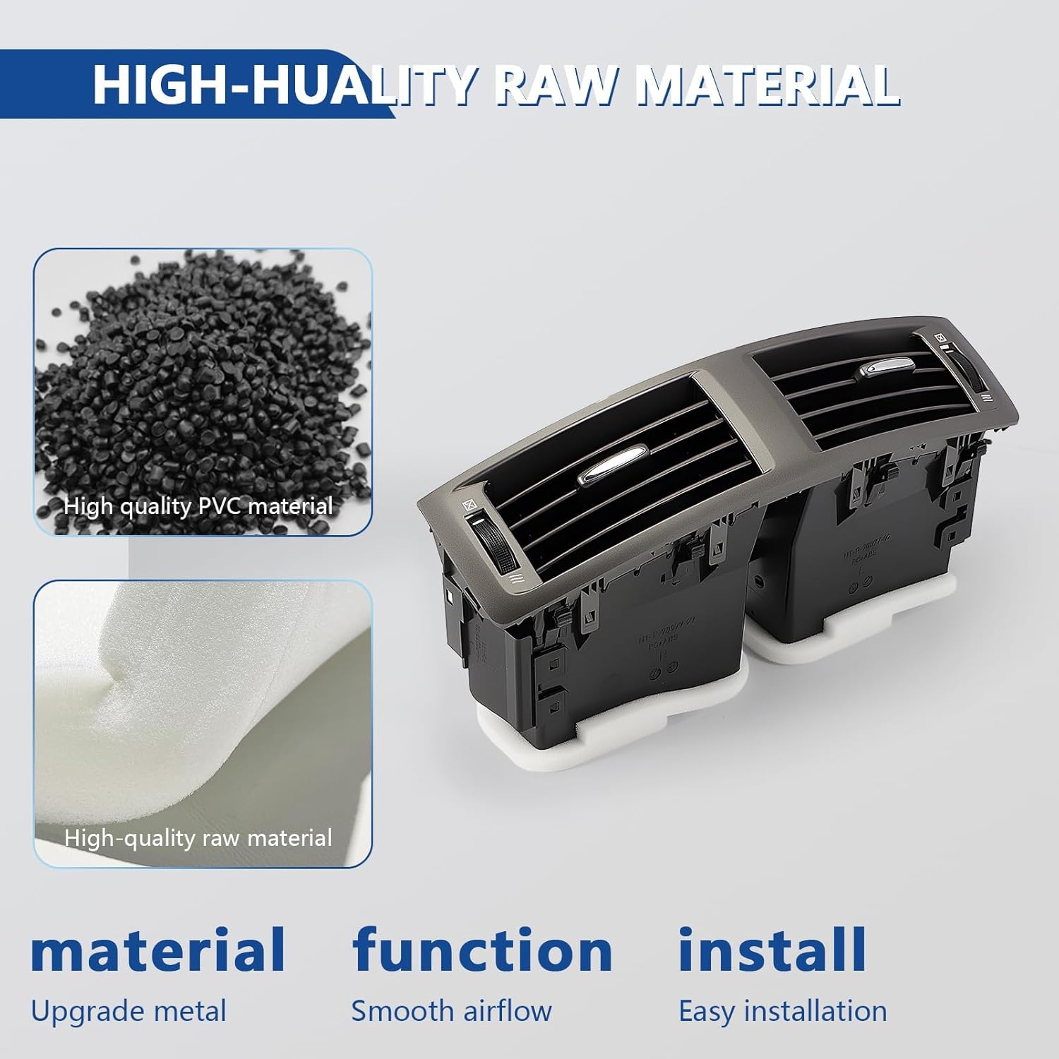 Center Dash Air Vent Panel Instrument AC Heater Fits IS250 IS350 IS F 2006 2007 2008 2009 Automotive Dashboard Air Conditioning Outlet With Hand Wheels Replace 55670-53010 5567053010