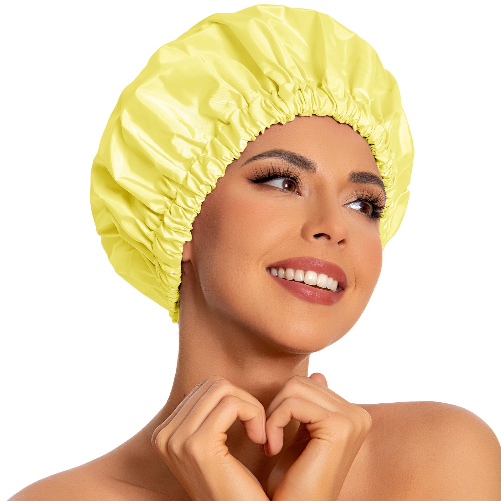 Reusable Shower Caps for Women - Waterproof & Dry Hair -25