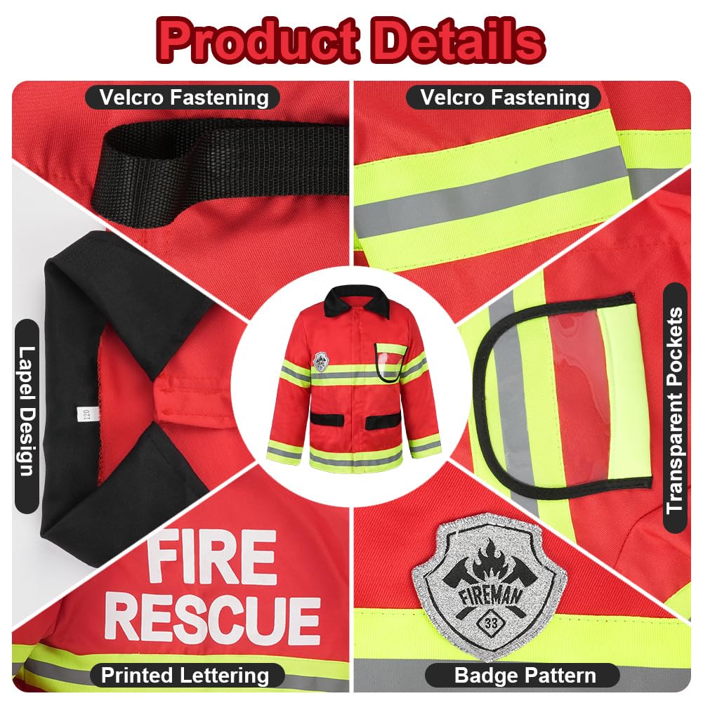 Alaoo Kids Fireman Costume Set - Image 3