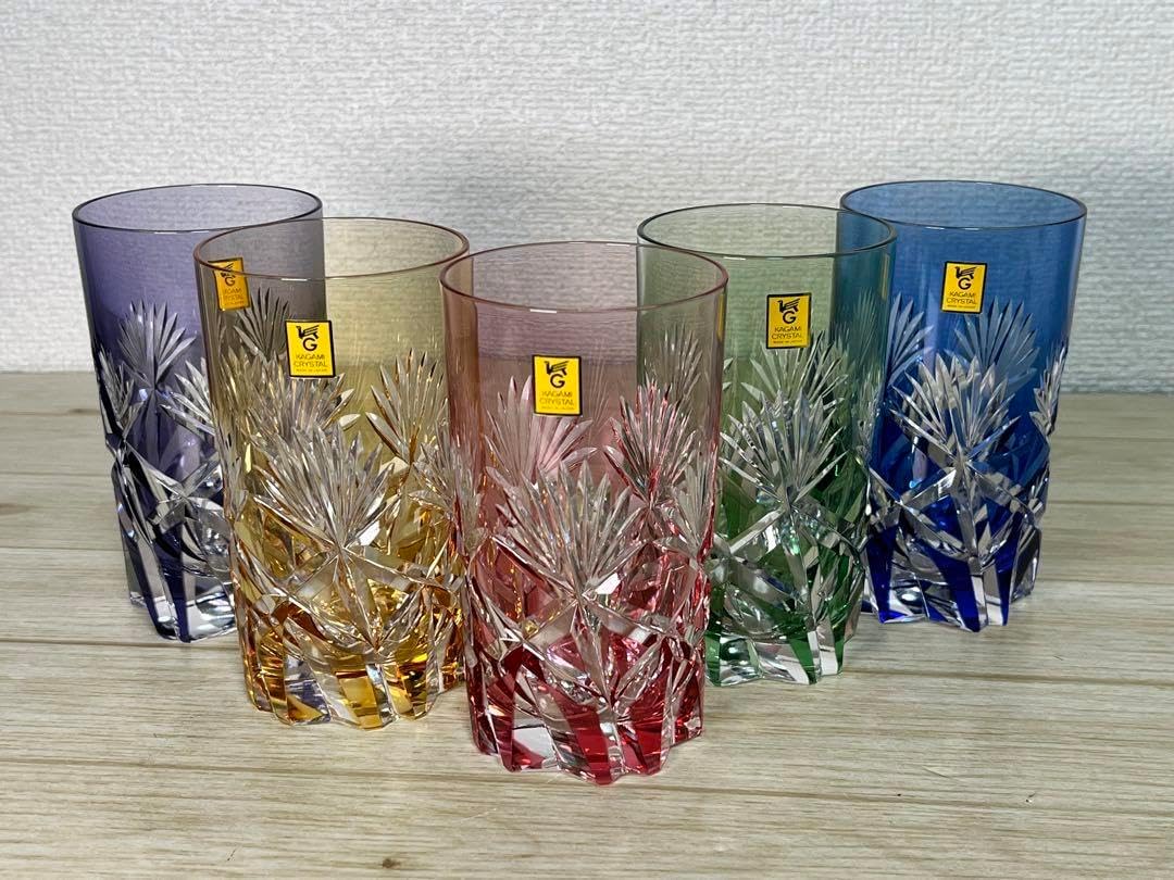 KAGAMI CRYSTAL 5色グラス＜食器＞カガミクリスタル グラス