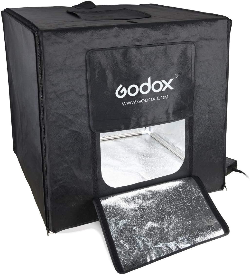 GODOX LST80 LED Mini Photography Studio Tent 80 x 80 x 80cm Triple LED Light Boards Studio Box for Photography Shooting(60W Power、13500~14500 Lumen、5800K±200K Color Temperature) (LST80)