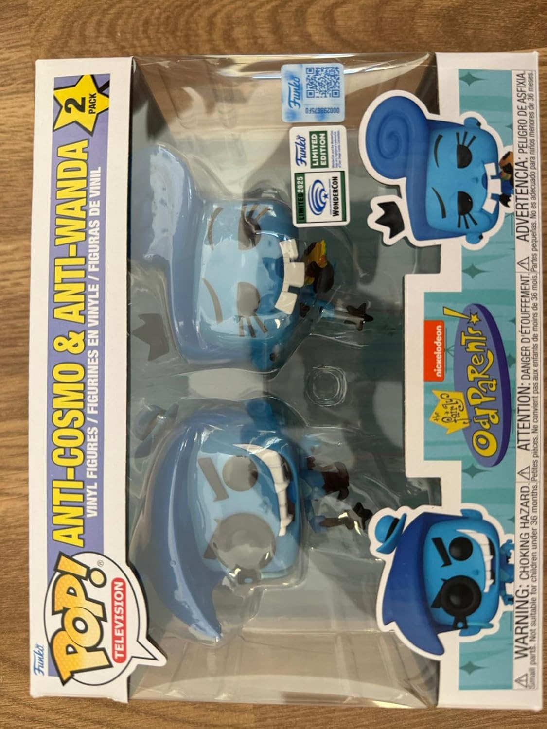 Funko Pop! Television: The Fairly OddParents Anti-Cosmo & Anti-Wanda 2-Pack (Wondercon 2025 Exclusive)