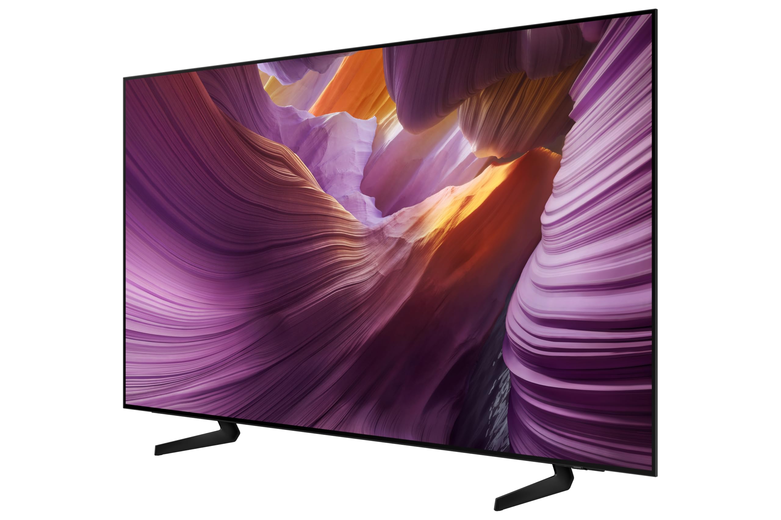 Samsung TV AI 55 Pouces OLED S85F 2025 4K Smart TV, Processeur NQ4 AI Gen2, WiFi, Airplay, HDR, Q-Symphony, OTS Lite, Gaming Hub, Bixby, Knox Security, Suivez Le Sport et Les Matchs de Football en 4K