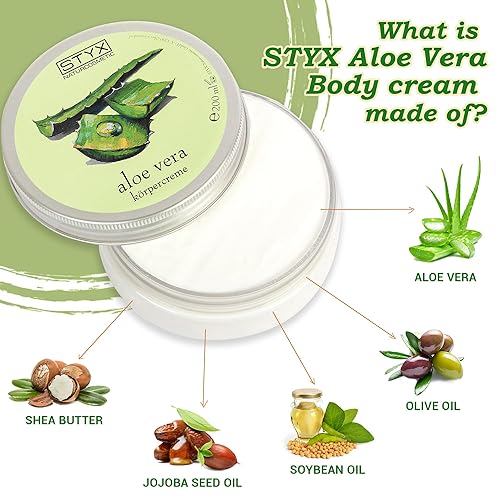 Miniatura 4 de STYX ALOE VERA - Crema corporal de aloe vera para aliviar quemaduras solares con manteca de karité, aceite de jojoba, aceite de macadamia y aceite