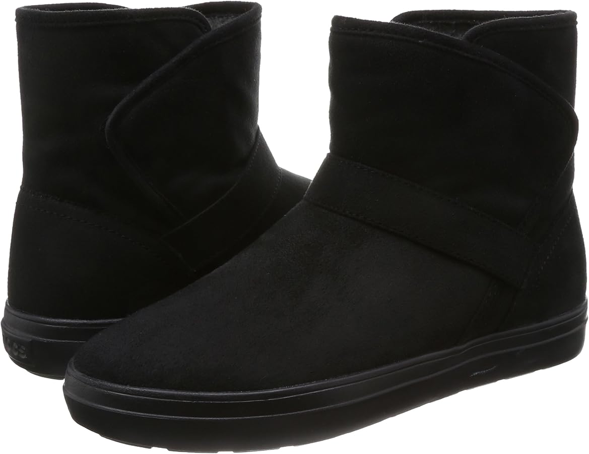 美品✰ crocs スエード調 ブーツ 黒 W8 Amazon | [クロックス] ブーツ ロッジポイント シンセティック