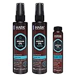 HASK ARGAN Repairing Shine Hair Oil for All Hair Types, Vegan, Color Safe, Gluten-free, Sulfate-free, Paraben-free - Pack of 3
