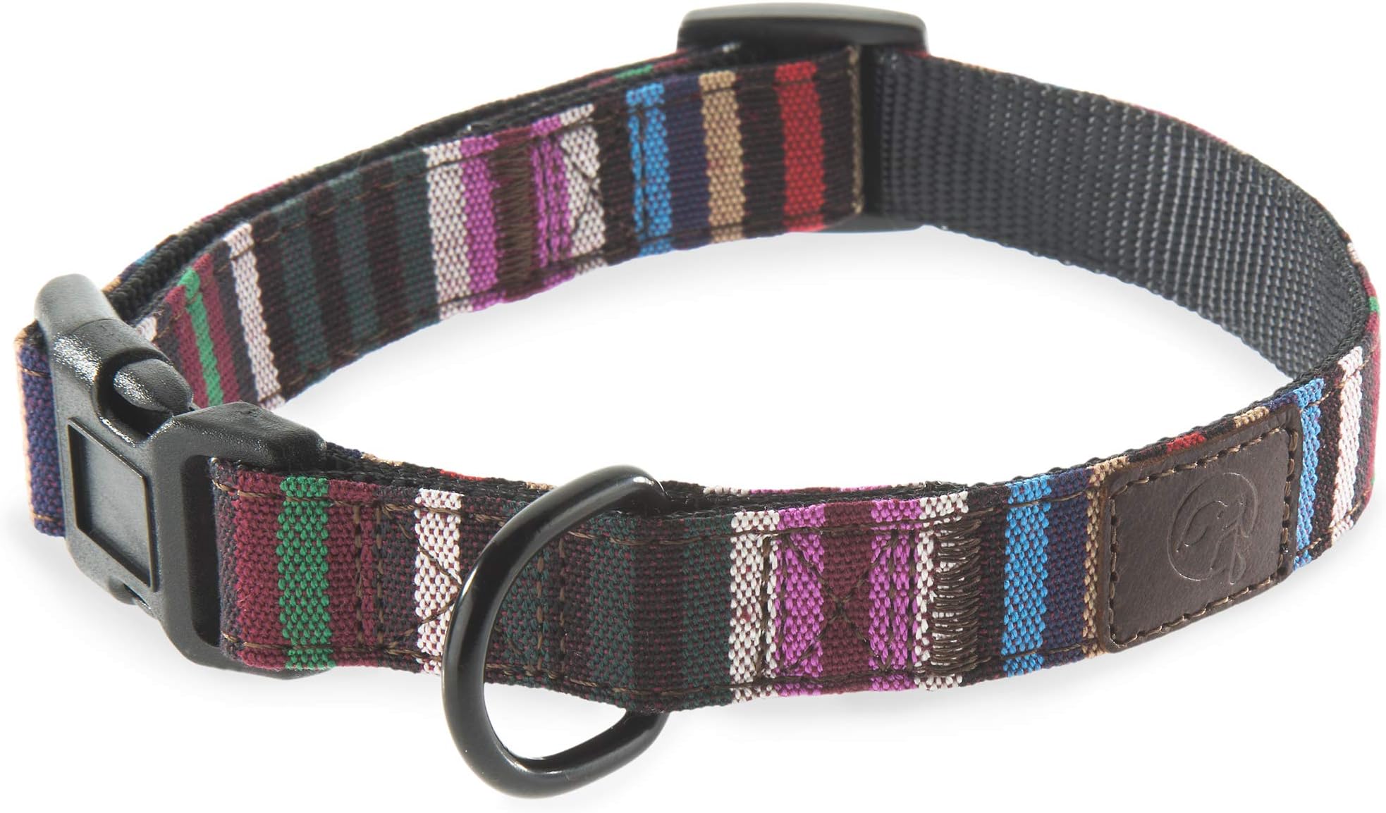 Embark Urban Dog Collar - Fun, Vibrant, Cute, Strong and Durable Dog Collars for Small, Medium and Large Dogs (Striped, Medium)