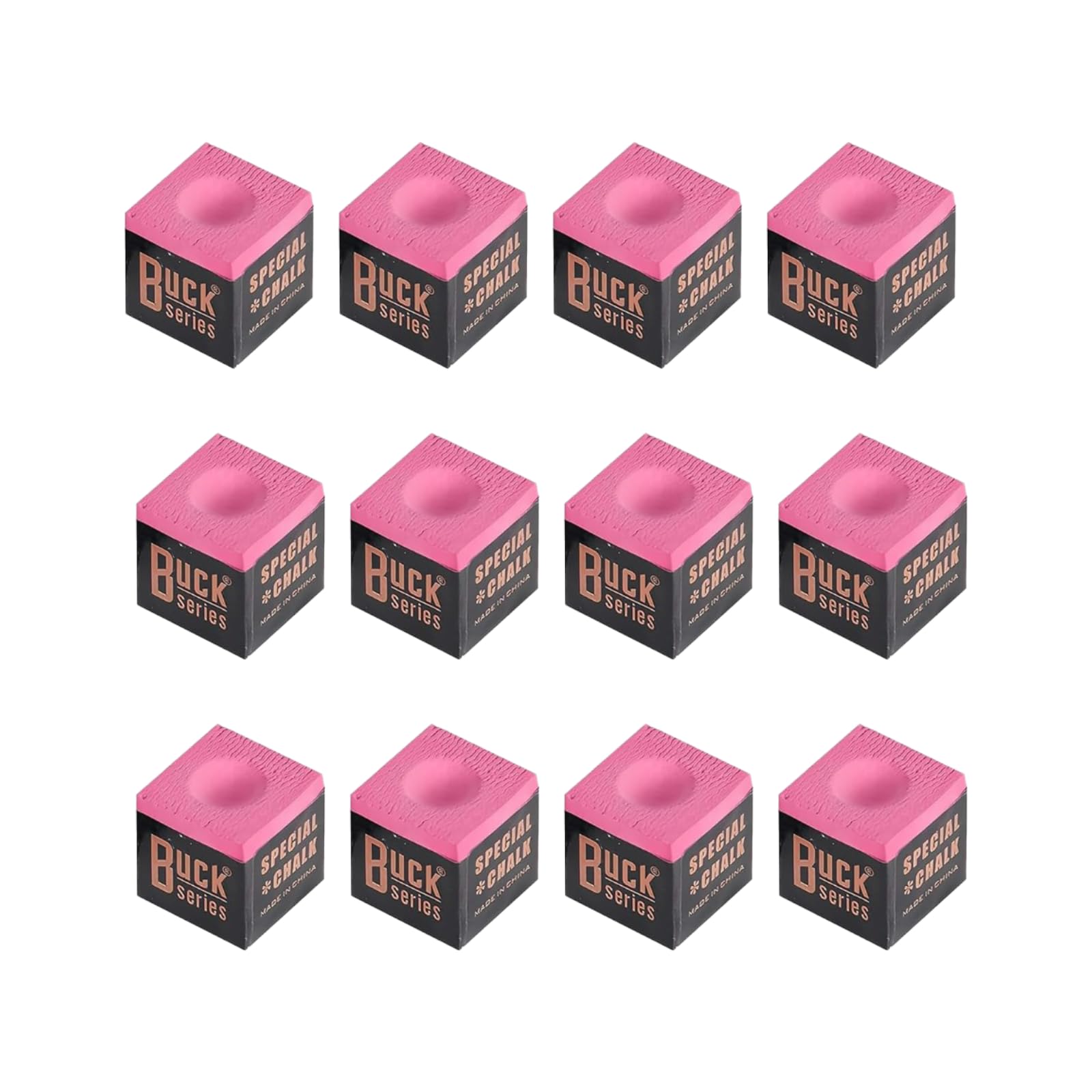 CtiUjdx 12 Cubes Cue Chalk, Professional Snooker Chalk for Enhanced Grip and Accurate Shots, Pink Pool Chalk for Tournaments and Home Games, Durable Billiard Accessory for Players and Enthusiasts