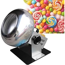 Chocolate Coating Polishing Machine, Adjustable Tablet Candy Coating Equipment, 1-3 kg Batch Output, Sugar Ball Panning Machine for Food Industry, 220V