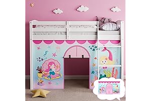 Magical Mermaid Loft Bed Curtains: A Dreamy Escape for Imaginative Kids