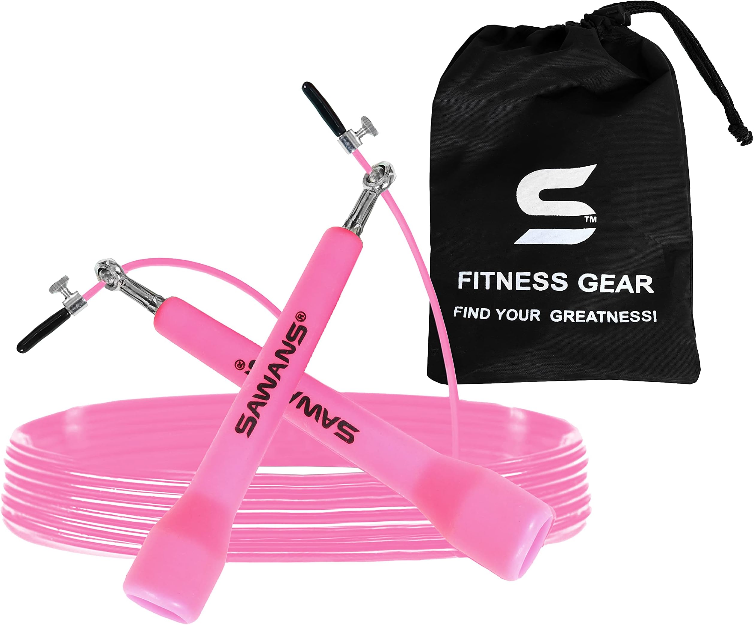 Skipping Rope adult Speed Jump Rope Fitness Men Women Tangle Free Adjustable Wire Rapid Ball Boxing Rope Workout Fat Burning Exercise Jumping Strength