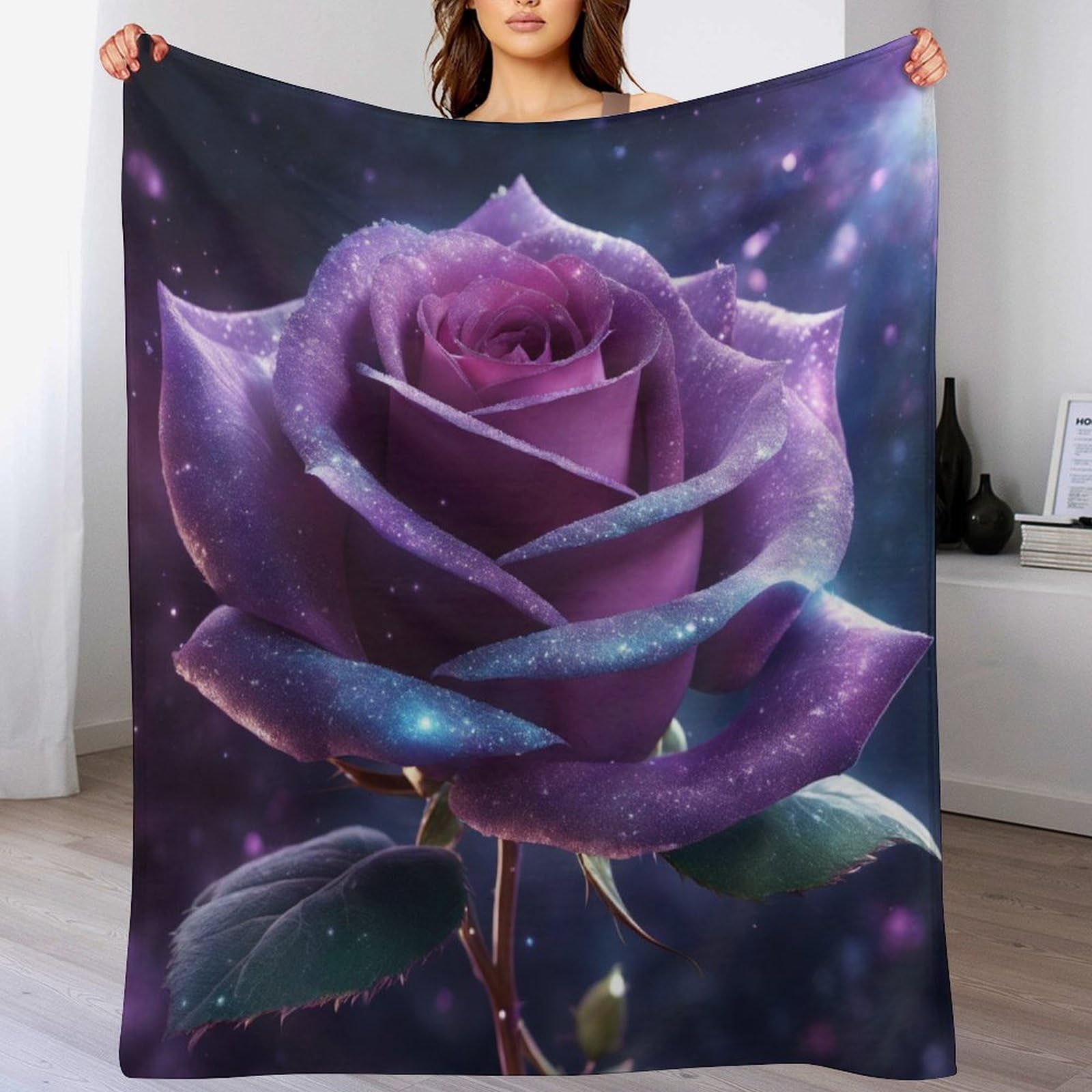 Couverture douce et chaude contre le froid plaid rose en flanelle polaire pour canapé