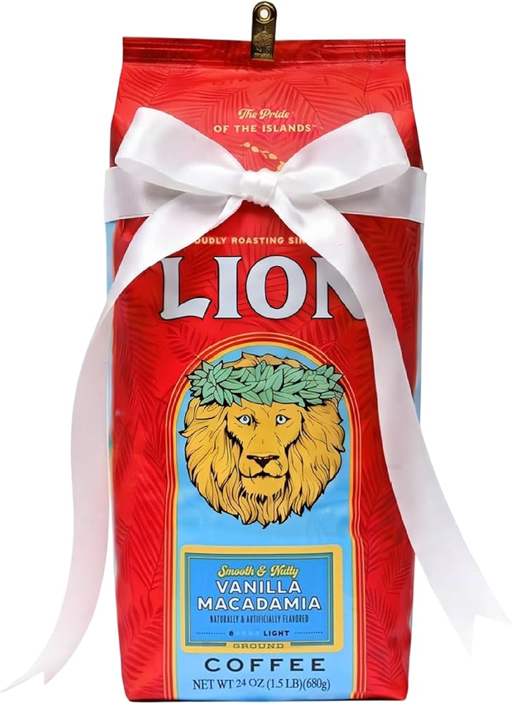 Amazon.co.jp: ライオンコーヒー バニラマカダミア 粉 24oz(680g