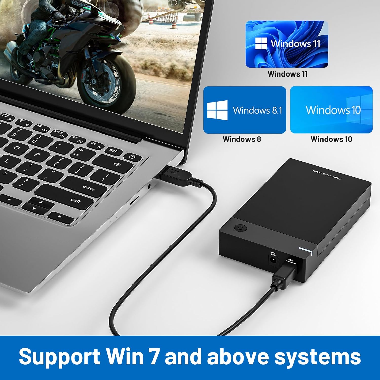 Kinhank 12tb Retro Game Hard Drive with 96000+ Games, Retro Game Consoles Compatible with 400+ Emulators, Portable Game Hard Drive Disk Compatible with Win 7/8/10/11