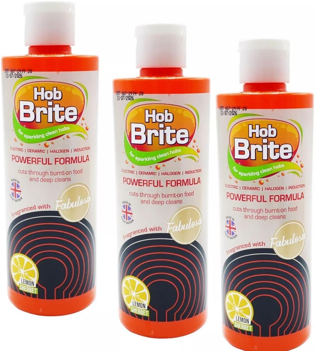 Original Ceramic, Electric, Halogen and Induction Hob Cream Cleaner (300ml, Pack of 3)