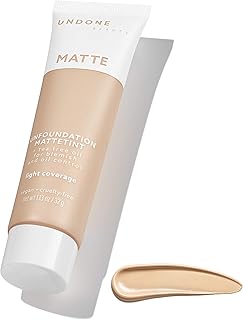 Undone Beauty Unfoundation Light Coverage Matte Foundation with Lightweight Formula for Even Skin Tone and Natural Looking...