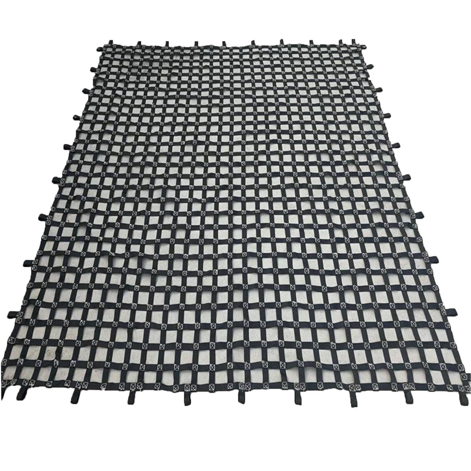 Filet de levage robuste en polyester 1 tonne avec mailles de 10 cm pour manutention lourde