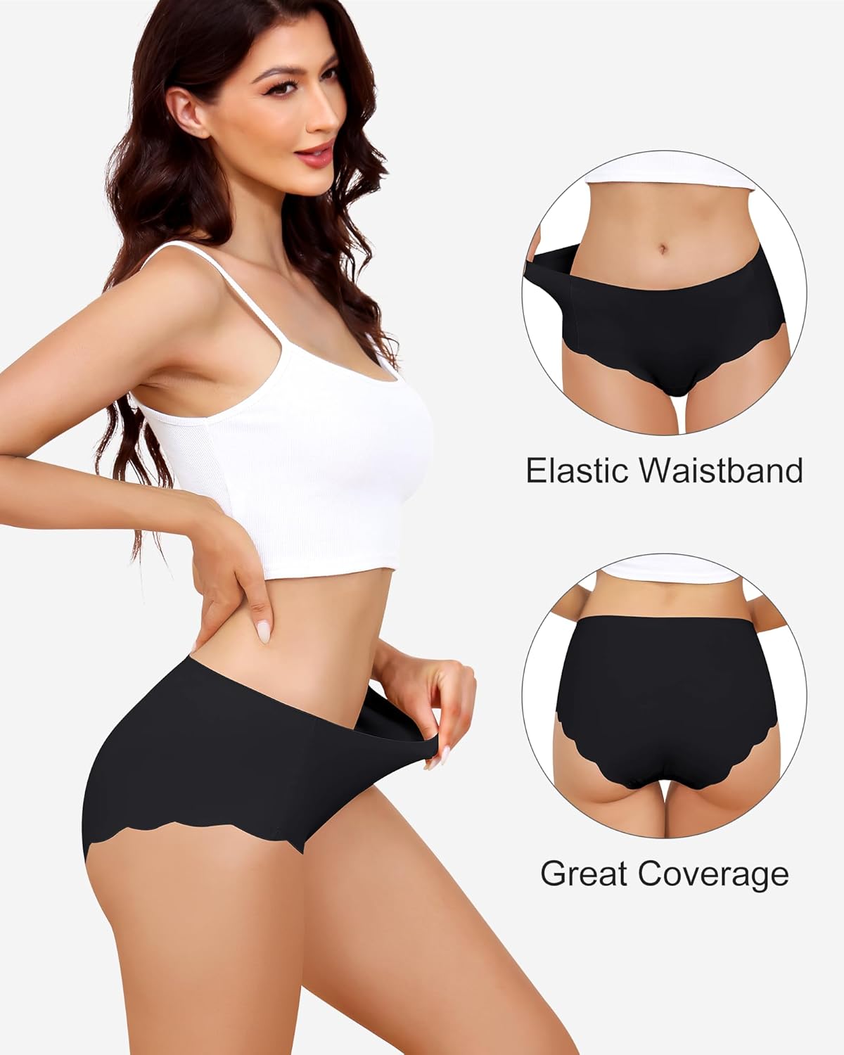 LEVAO Camel Proof Underwear for Women Seamless Underwear with Camel Concealer Toe No Show Yoga Bikini Workout Panties S-XXL - Image 3