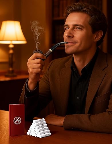 Miniatura 7 de Joyoldelf Filtros de tubo de 0.354 in - Filtros de carbono de 120 unidades para pipa de tabaco con experiencia de fumar superior prémium