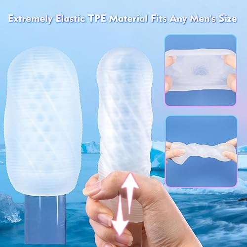 Miniatura 10 de Masturbador masculino, juguetes sexuales para adultos, juguete sexual con textura giratoria para hombres, masturbación con bolsillo, ultra suave