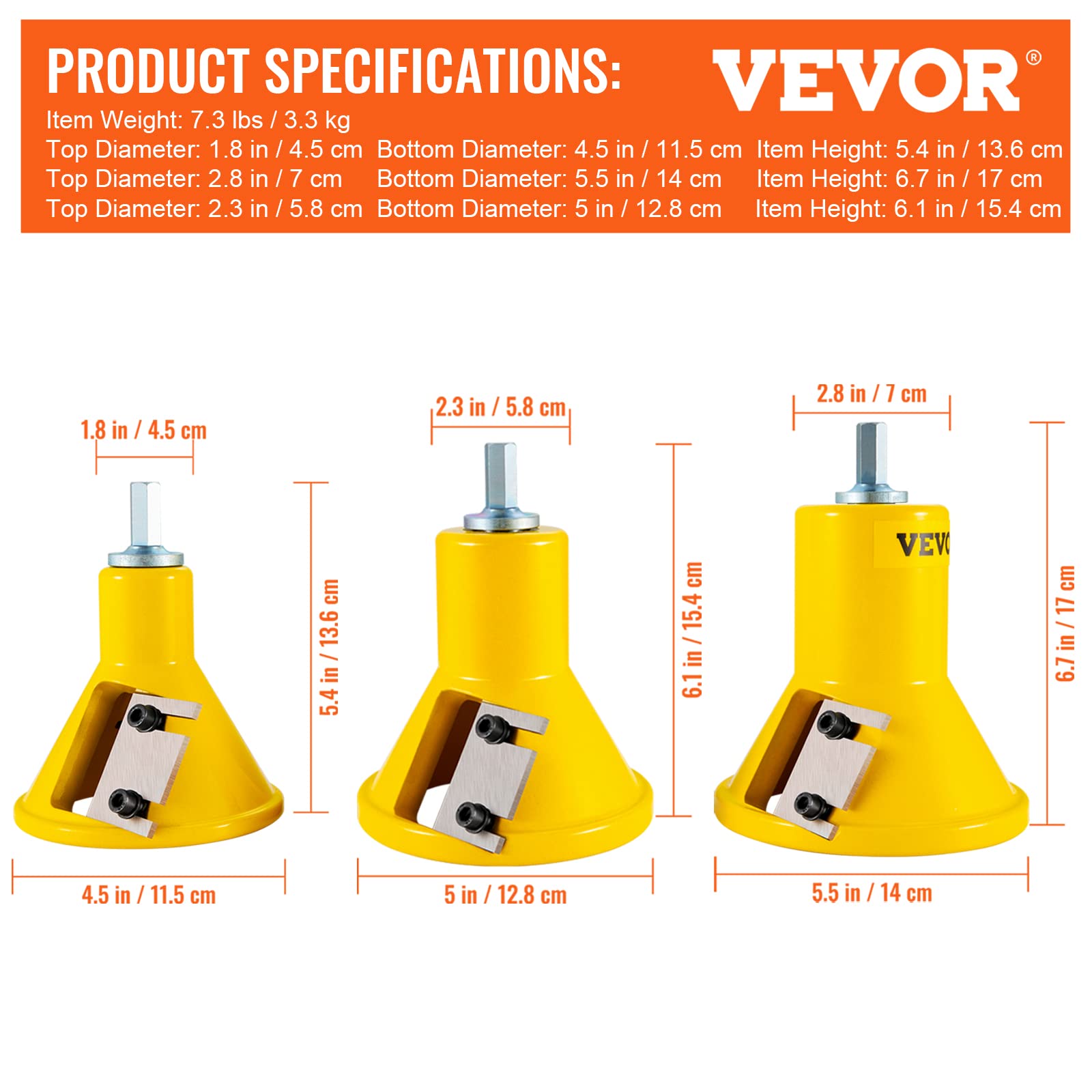 VEVOR Taglierina a tenone, 25,4 mm e 38 mm e 50,8 mm, in alluminio e acciaio di alta qualità, con doppie lame dritte e viti a bottone, kit Home Master, strumento per avviamento commerciale per Home D