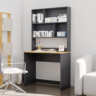Bniture Wooden Study Table for Home | Engineered Wood Study Table with Book Shelf | Multi Purpose Computer Desk for Writin Price In India