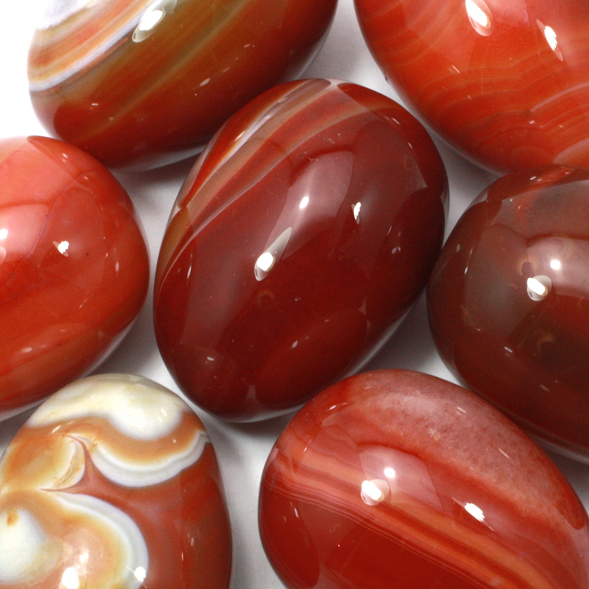 【カーネリアン】 エッグ ② CARNELIAN EGG Carnelian Agate Egg Shaped Stone Carving 2 inch Orange